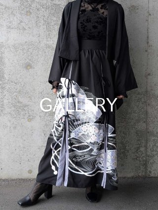 着物リメイク　ペプラム　セットアップ　黒留袖　ドレス　カシュクール　金箔　駒刺繍 着物リメイク ペプラム セットアップ 黒留袖 ドレス カシュクール 金箔