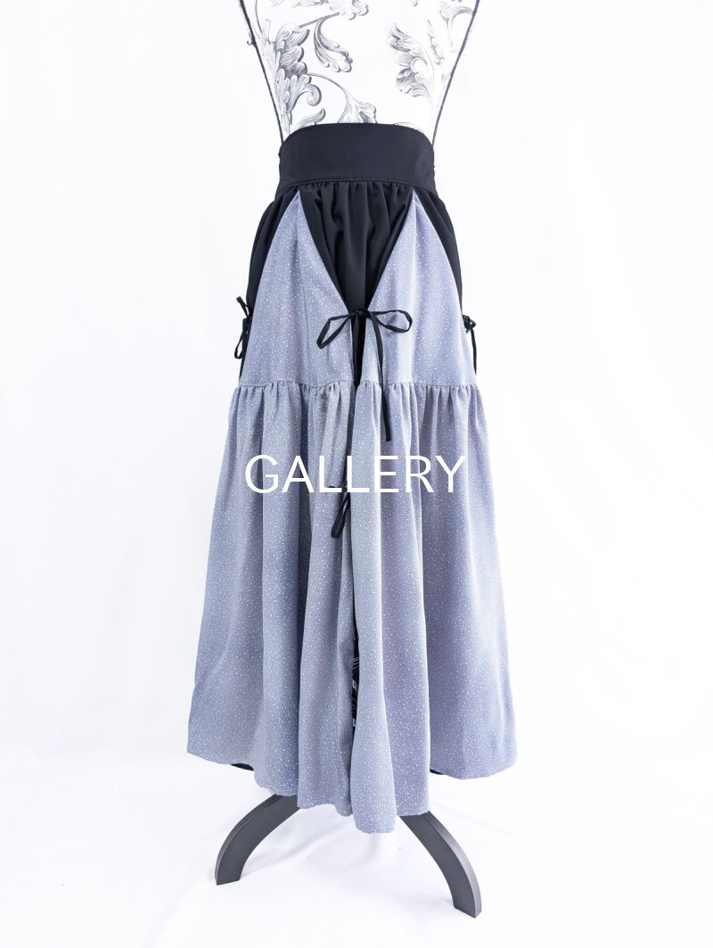 画像20: 【扇面流水文様×淡藤色】黒留袖スカートセットアップ (20)