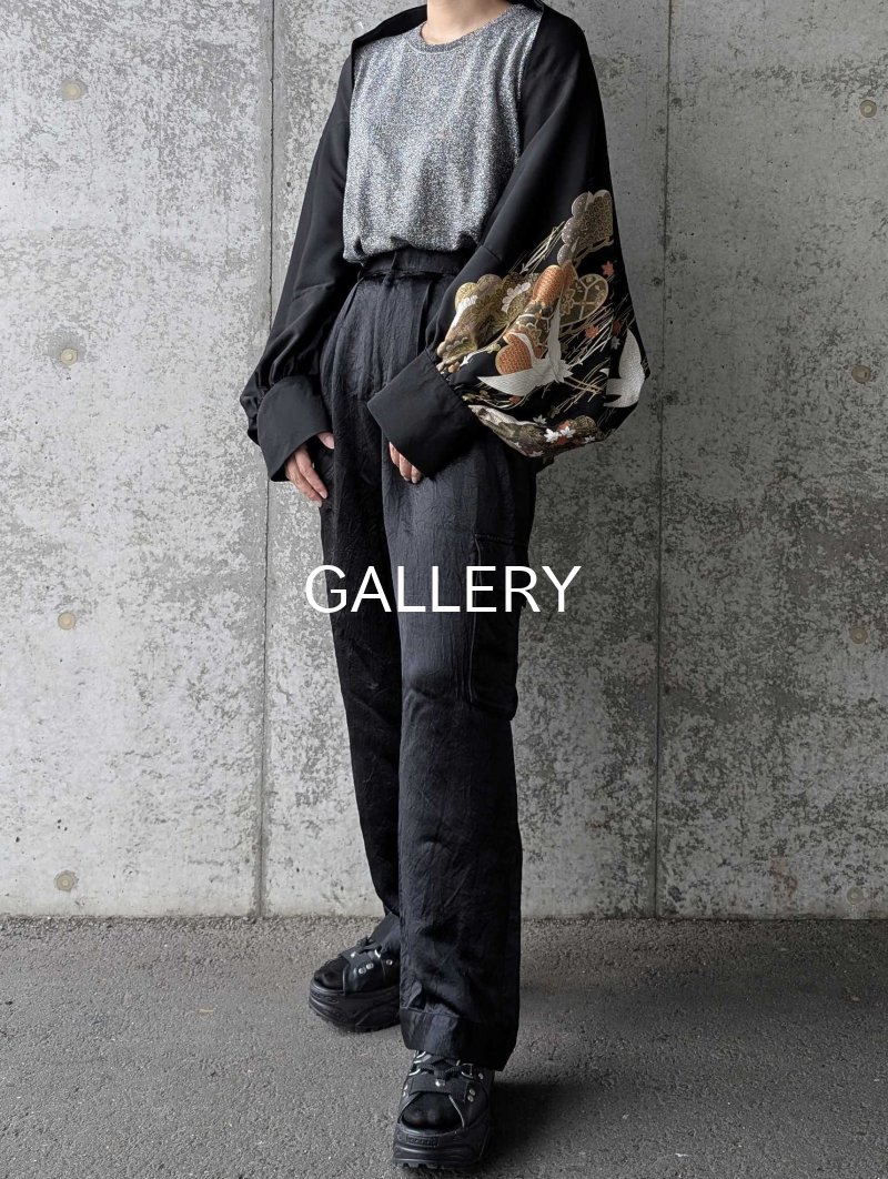 画像4: 【笠松×敷き松葉×飛鶴】黒留袖マーガレット (4)