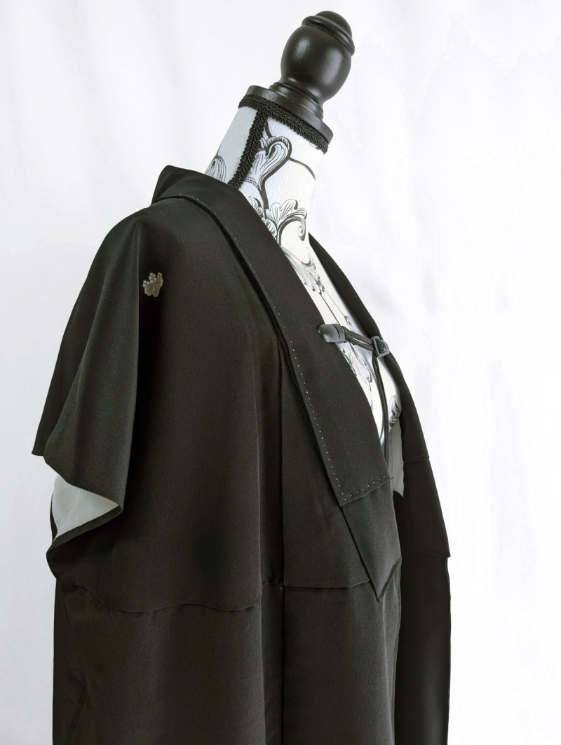 画像20: 【梅×刺繍立ち鶴】黒留袖ガウン＆アームカバー (20)