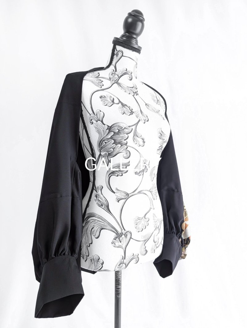 画像18: 【笠松×敷き松葉×飛鶴】黒留袖マーガレット (18)