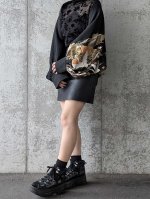 画像2: 【笠松×敷き松葉×飛鶴】黒留袖マーガレット (2)