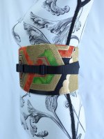 画像3: 帯ベルト【金糸×雲取り×亀甲文様】 (3)
