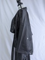 画像11: 【五三桐】黒紋付シースルーフリルオーバースカートセットアップ (11)