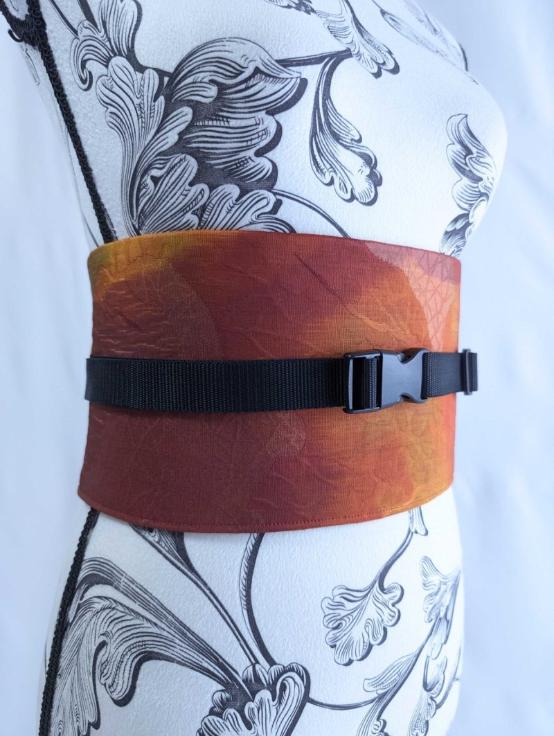 画像8: 帯ベルト【暖色×暈し×ふくれ織り】 (8)