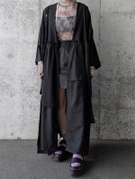 画像6: 【中陰蔦紋】黒紋付クラゲガウン (6)