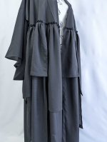 画像21: 【中陰蔦紋】黒紋付クラゲガウン (21)