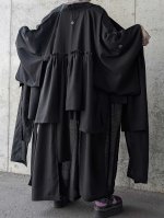 画像3: 【中陰蔦紋】黒紋付クラゲガウン (3)