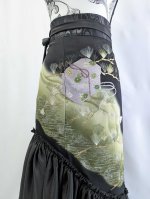 画像7: 【松に文箱文様】黒留袖マーメイドラップスカート (7)
