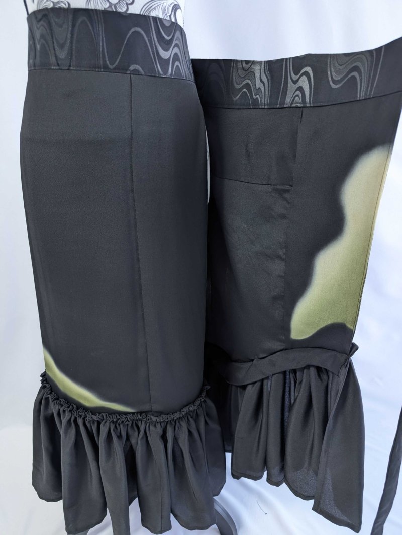 画像23: 【松に文箱文様】黒留袖マーメイドラップスカート (23)