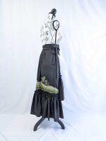 画像14: 【松に文箱文様】黒留袖マーメイドラップスカート (14)