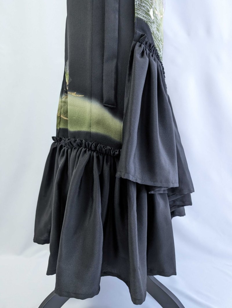 画像18: 【松に文箱文様】黒留袖マーメイドラップスカート (18)