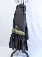 画像15: 【松に文箱文様】黒留袖マーメイドラップスカート (15)