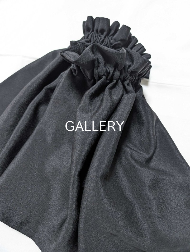 画像12: 【抱き茗荷紋×菊重ね】黒留袖ワンピース＆フリルスリーブ (12)