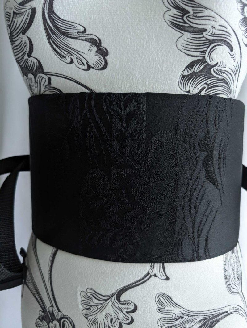 画像10: 帯ベルト【流水×雲×草模様】 (10)