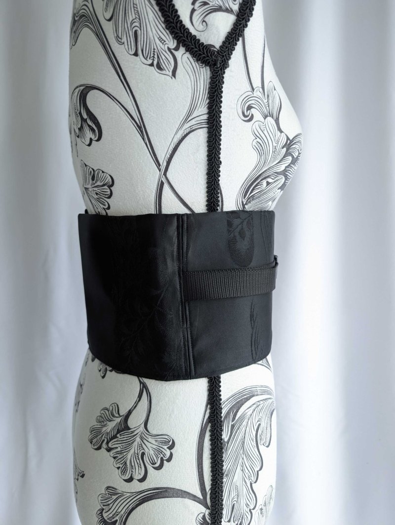 画像8: 帯ベルト【流水×雲×草模様】 (8)