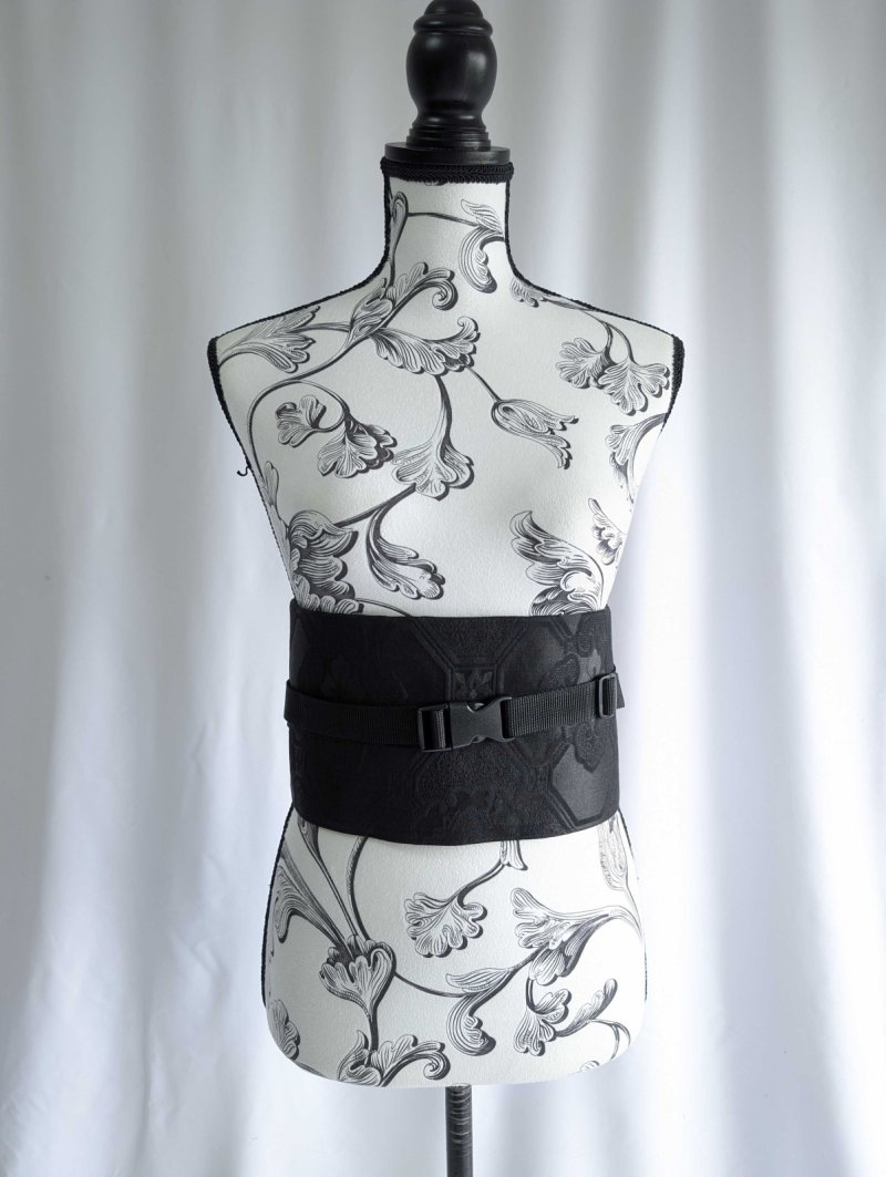 画像2: 帯ベルト【蜀江文様×花菱】 (2)