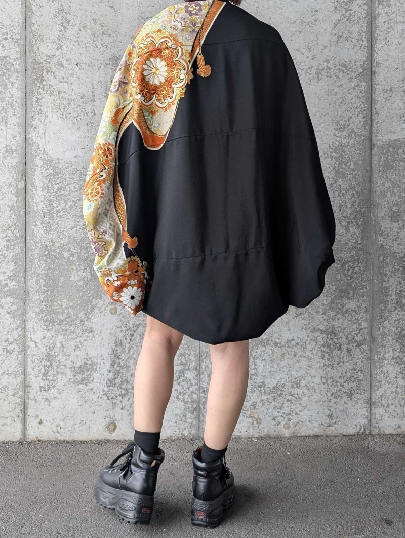 画像5: 【金駒華紋】黒留袖ビッグシルエットマーガレット (5)