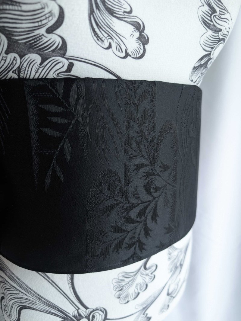 画像11: 帯ベルト【流水×雲×草模様】 (11)