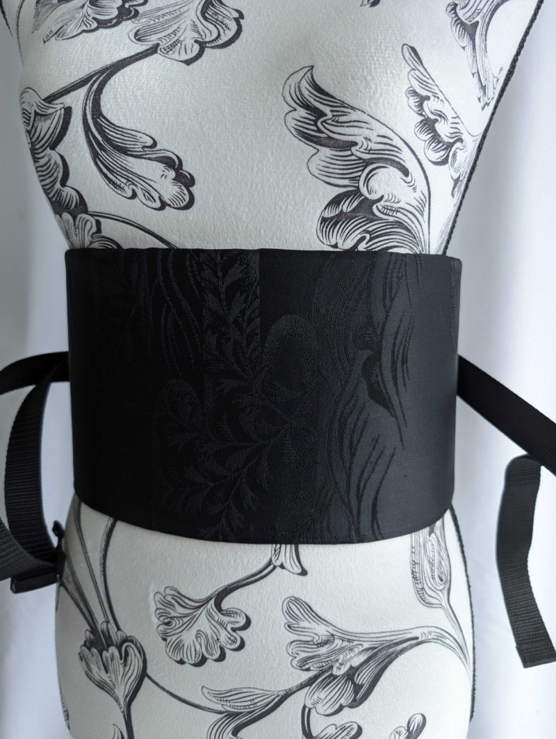 画像9: 帯ベルト【流水×雲×草模様】 (9)