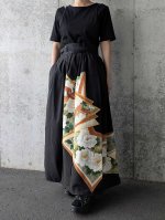 画像5: 【牡丹×刺繍鳳凰】黒留袖オーバースカート (5)