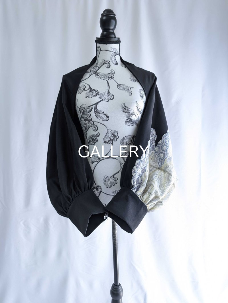 画像15: 【飛鶴×亀甲文様】黒留袖マーガレット (15)