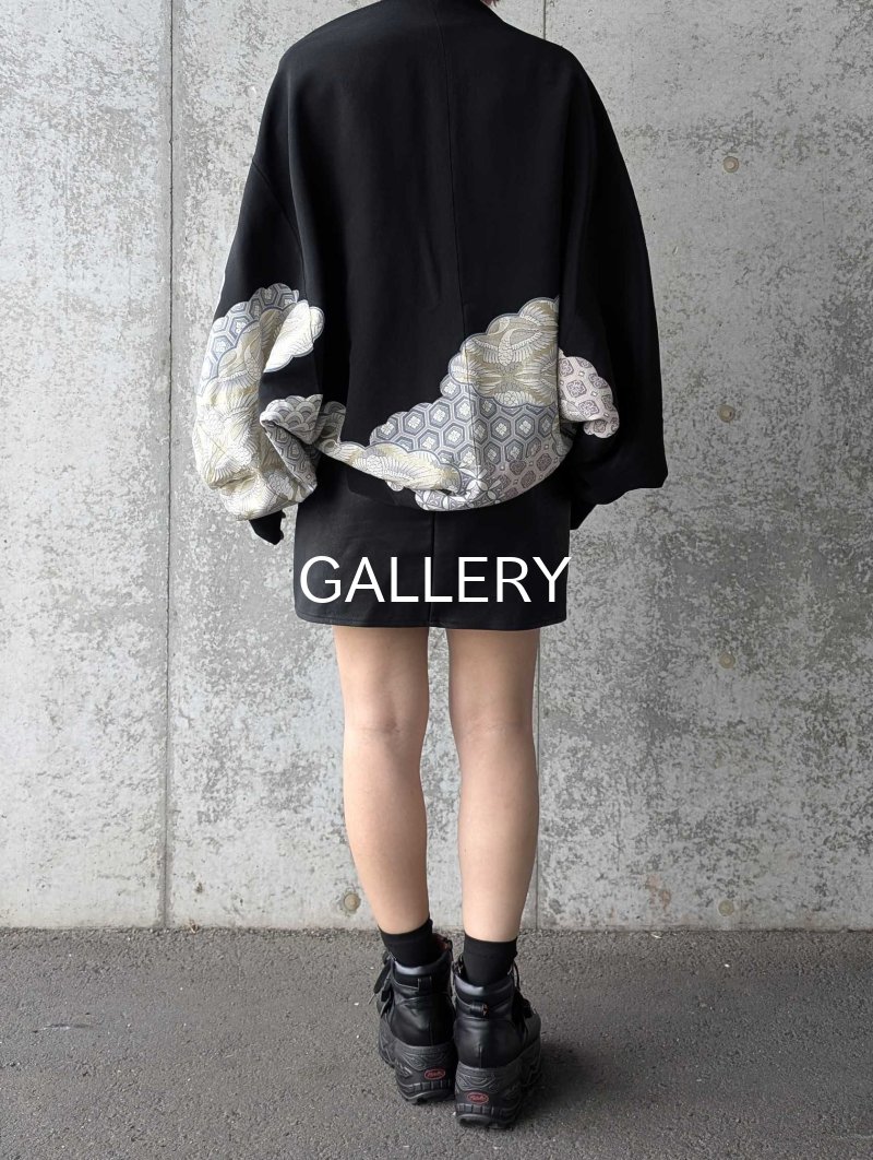 画像4: 【飛鶴×亀甲文様】黒留袖マーガレット (4)