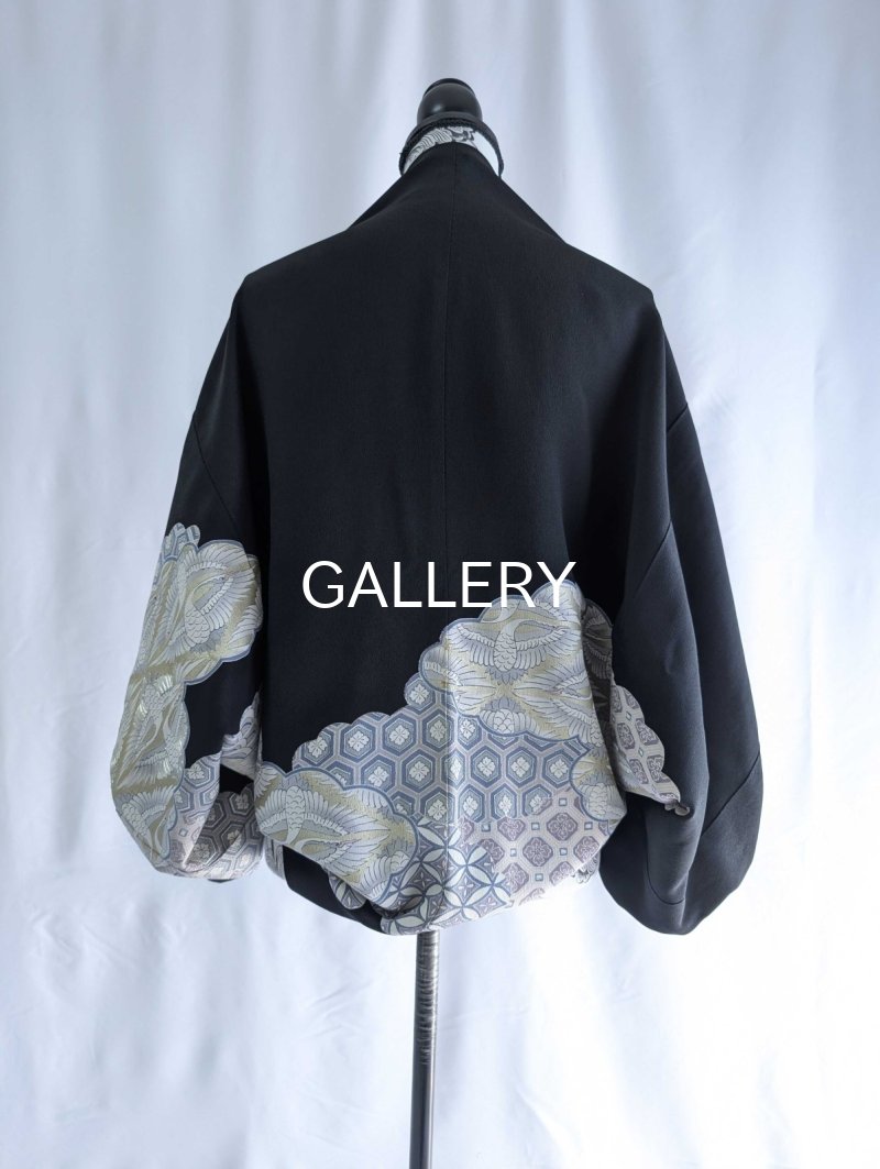 画像11: 【飛鶴×亀甲文様】黒留袖マーガレット (11)