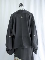 画像12: 【雲取り×笹紅葉】黒留袖ワイドパンツセットアップ (12)