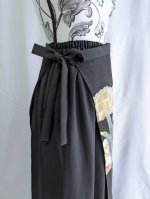 画像17: 【雲取り×笹紅葉】黒留袖ワイドパンツセットアップ (17)