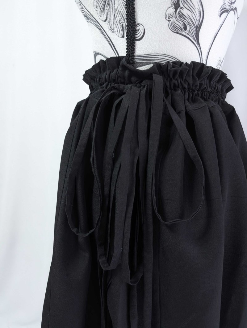 画像10: 【尾長鶏×梅】黒留袖マルチスカート (10)