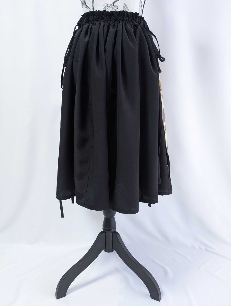 画像11: 【尾長鶏×梅】黒留袖マルチスカート (11)