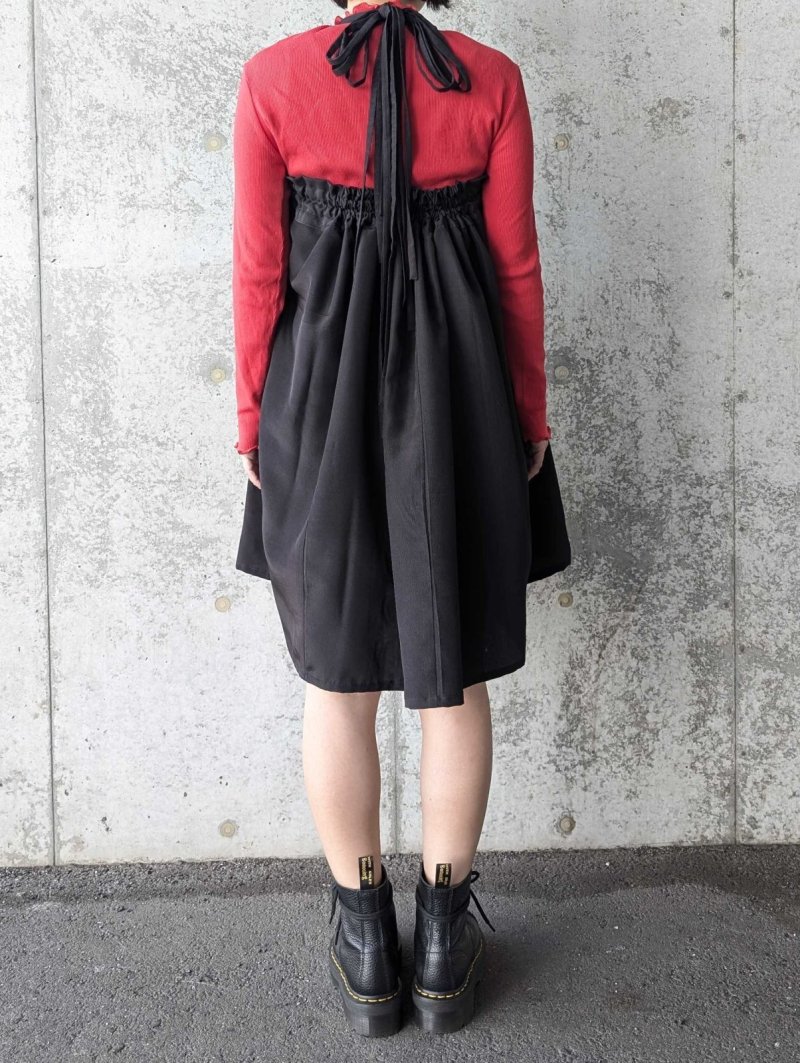 画像5: 【尾長鶏×梅】黒留袖マルチスカート (5)