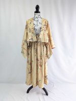 画像5: 【菊×萩】砥粉色小紋スカートセットアップ (5)