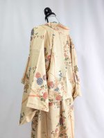 画像9: 【菊×萩】砥粉色小紋スカートセットアップ (9)