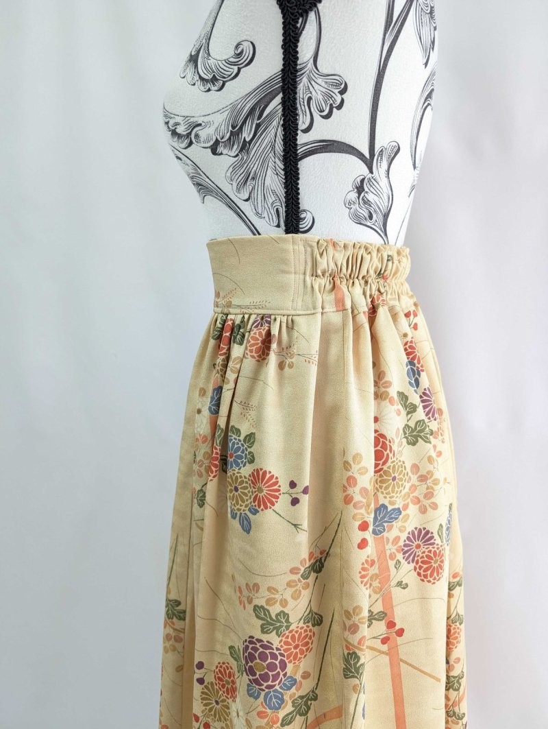 画像20: 【菊×萩】砥粉色小紋スカートセットアップ (20)