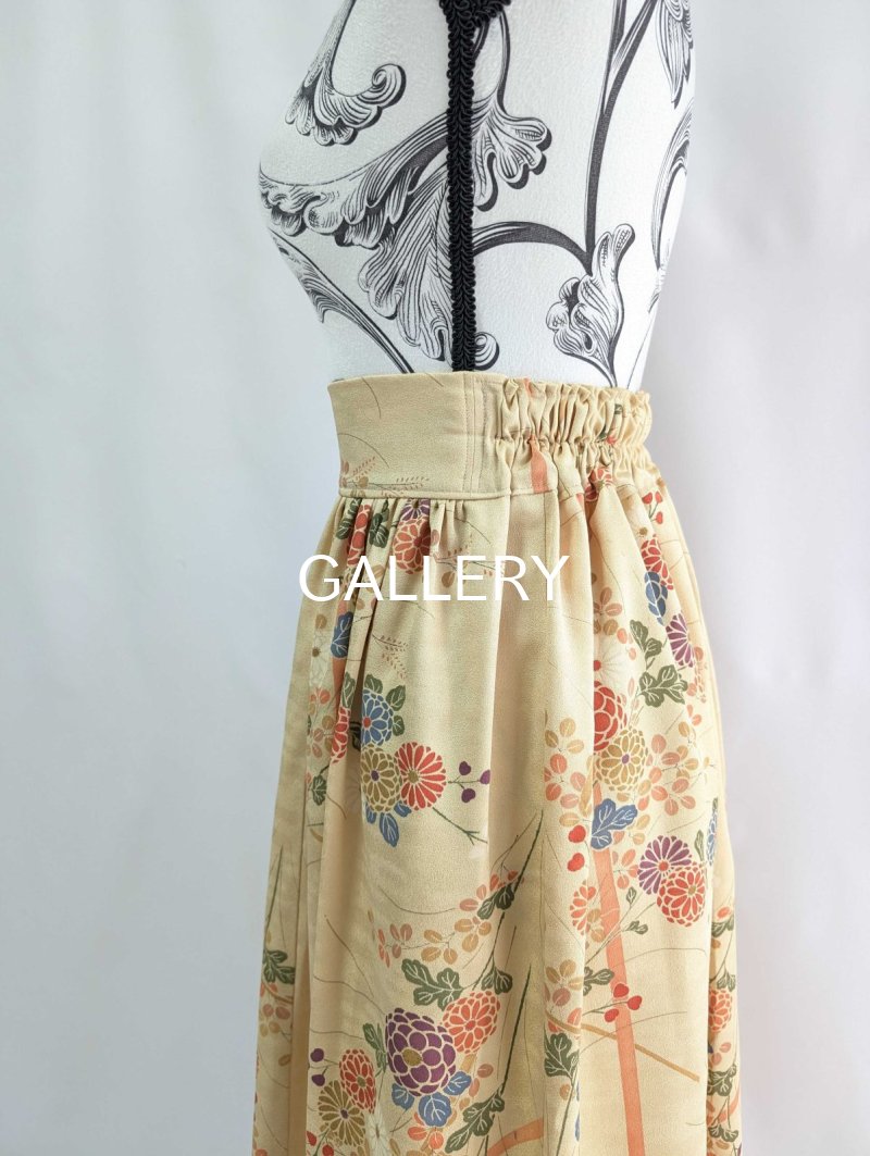 画像20: 【菊×萩】砥粉色小紋スカートセットアップ (20)