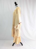 画像11: 【花葉色×雲取り地紋】フリルガウン (11)