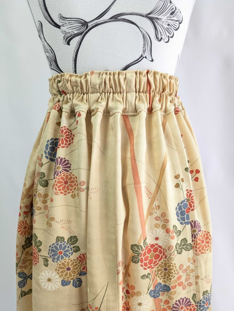 画像21: 【菊×萩】砥粉色小紋スカートセットアップ (21)