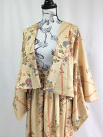 画像6: 【菊×萩】砥粉色小紋スカートセットアップ (6)