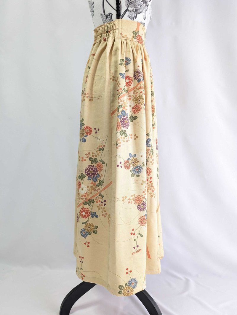 画像18: 【菊×萩】砥粉色小紋スカートセットアップ (18)