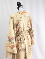 画像14: 【菊×萩】砥粉色小紋スカートセットアップ (14)