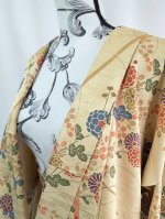 画像7: 【菊×萩】砥粉色小紋スカートセットアップ (7)