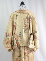 画像10: 【菊×萩】砥粉色小紋スカートセットアップ (10)