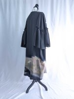 画像22: 【流水×飛鶴】黒留袖フリルケープスリーブカーディガンコート (22)