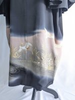 画像21: 【流水×飛鶴】黒留袖フリルケープスリーブカーディガンコート (21)