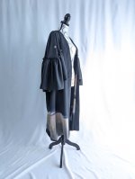 画像24: 【流水×飛鶴】黒留袖フリルケープスリーブカーディガンコート (24)