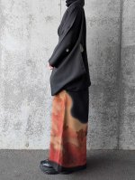 画像4: 【紅葉天守閣】黒留袖ラップスカートセットアップ (4)