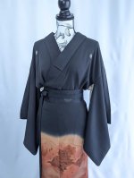 画像16: 【紅葉天守閣】黒留袖ラップスカートセットアップ (16)