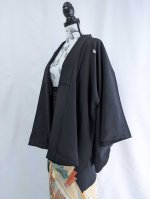 画像19: 【牡丹×刺繍鳳凰】黒留袖ラップスカートセットアップ (19)